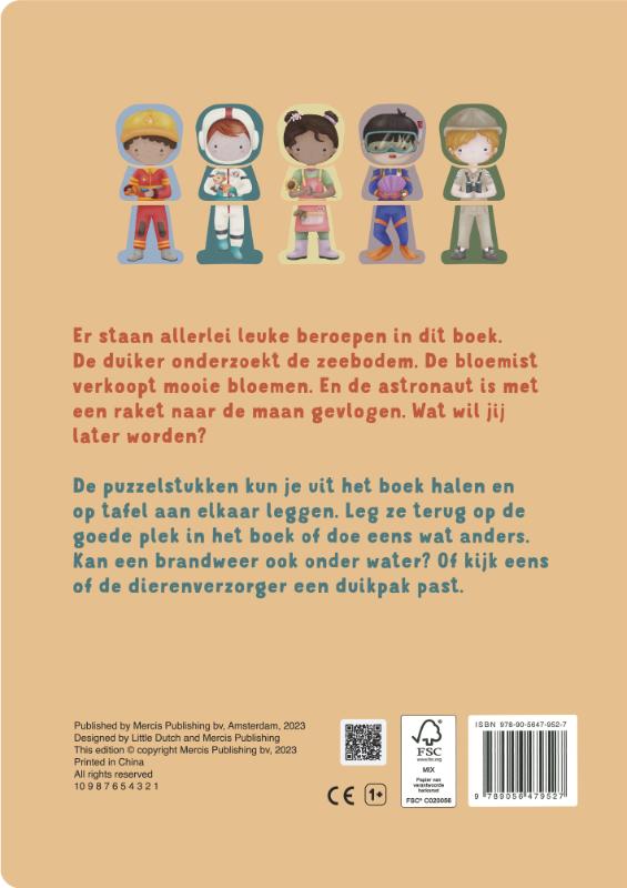 Achterkant van Mijn puzzelboek Beroepen
