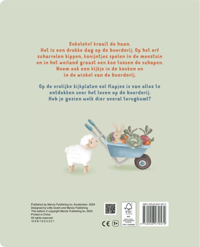 Achterkant van mijn flapjesboek boerderij