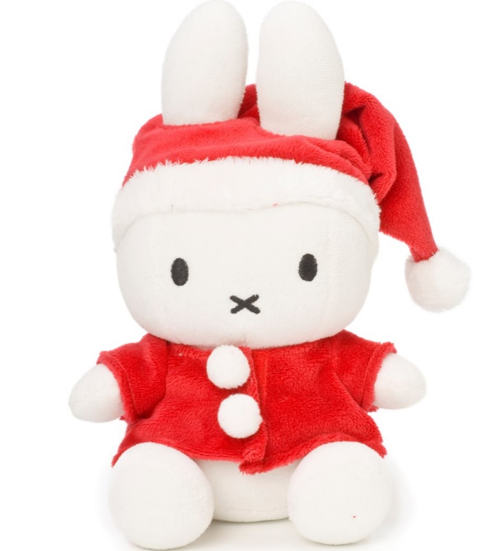 Achterkant van nijntje-kerstknuffeldisplay