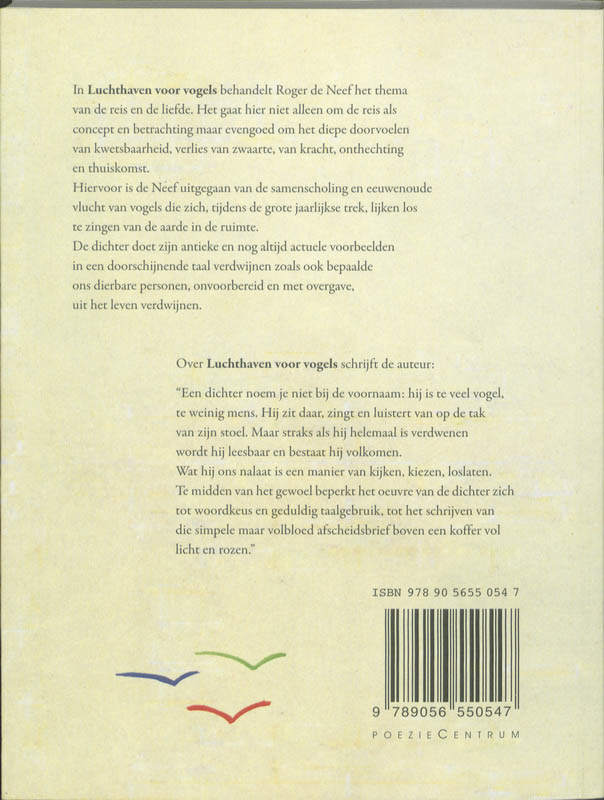 Achterkant van Luchthaven voor vogels