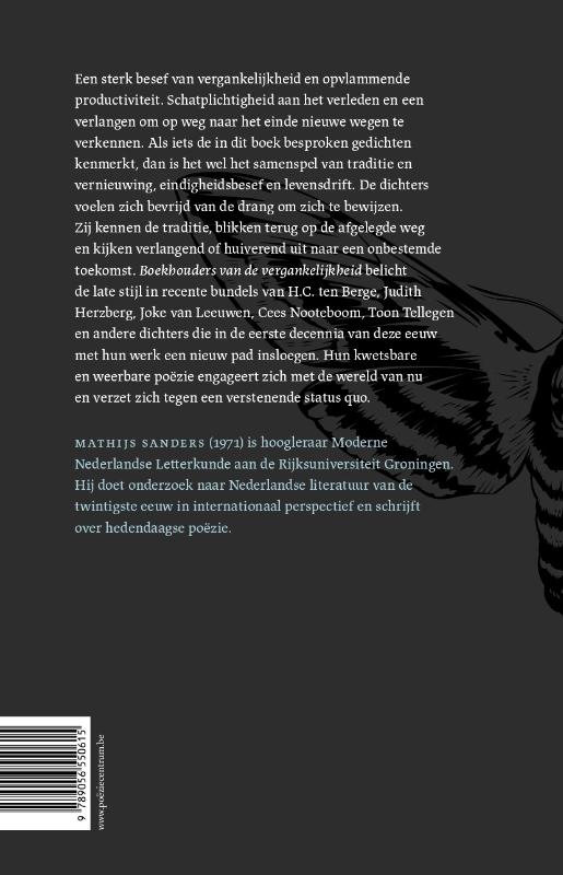 Achterkant van Boekhouders van de vergankelijkheid