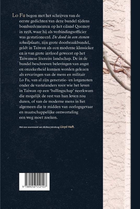 Achterkant van De dood in een stenen schuilplaats