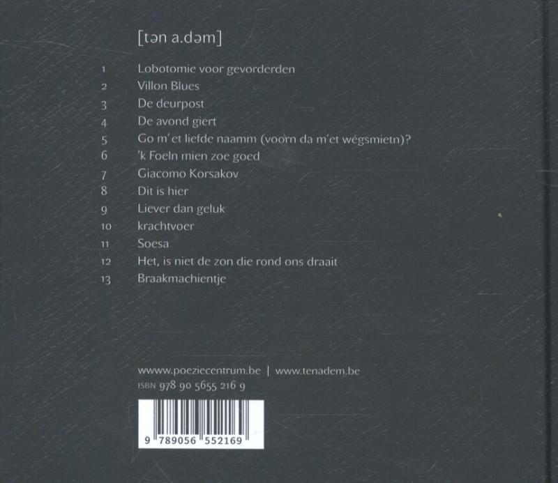 Achterkant van [ten a.dem]