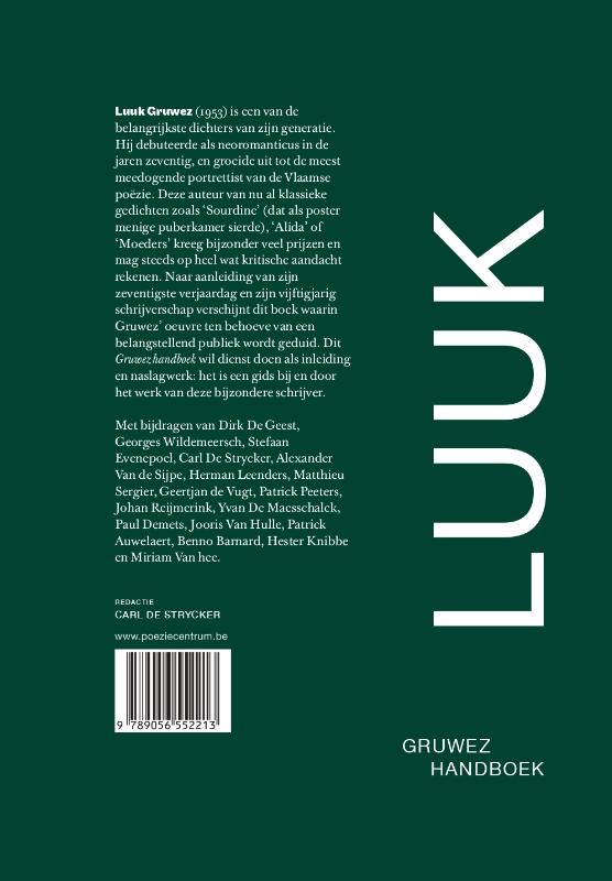 Achterkant van Gruwez handboek