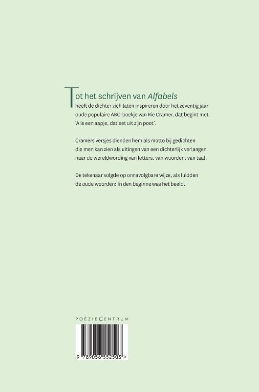 Achterkant van Alfabels