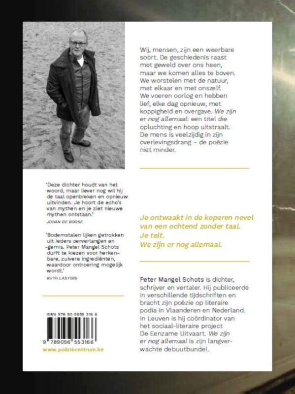 Achterkant van We zijn er nog allemaal