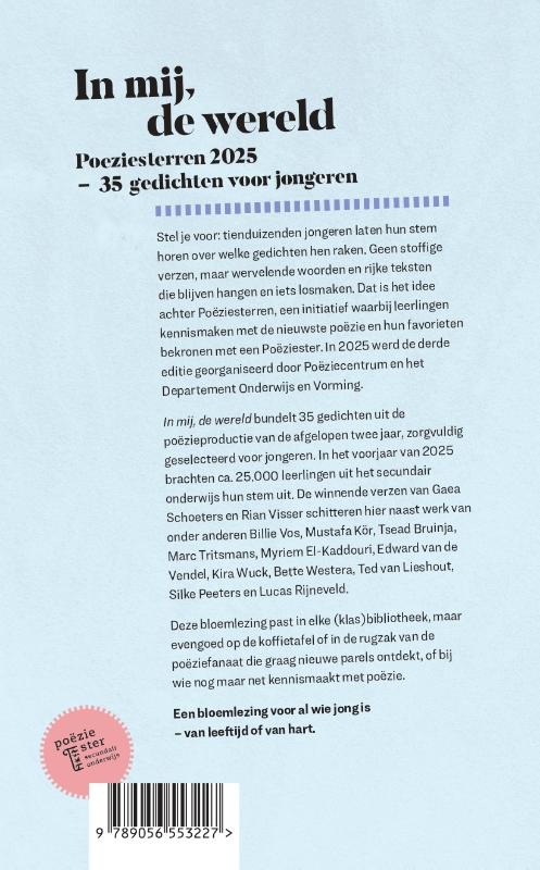 Achterkant van In mij, de wereld