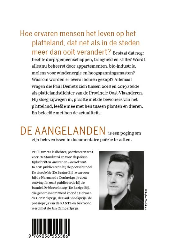 Achterkant van De aangelanden