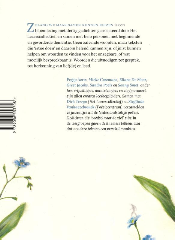 Achterkant van Zolang we maar samen kunnen reizen