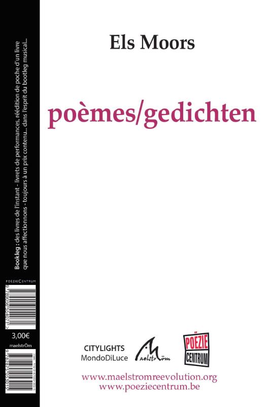 Achterkant van Poèmes / Gedichten