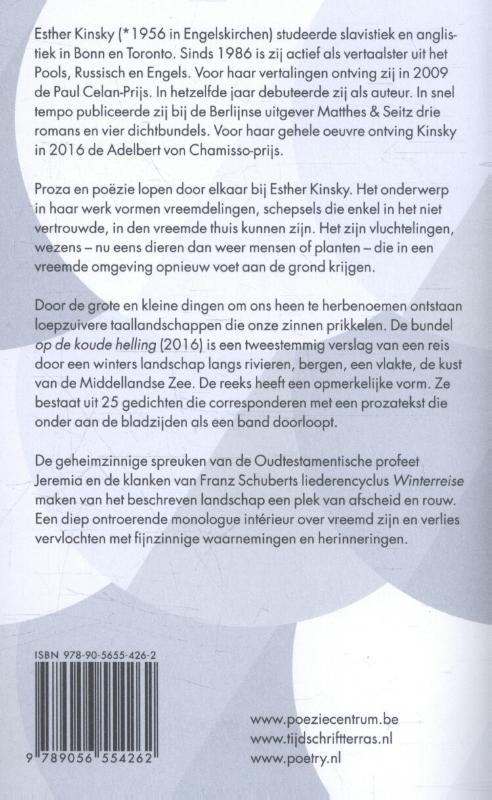 Achterkant van Op de koude helling