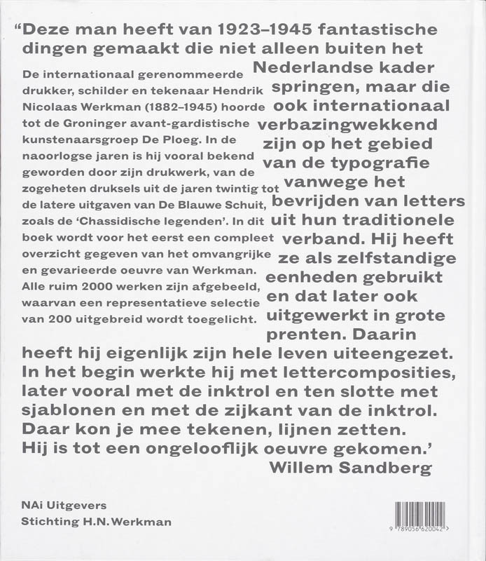 Achterkant van H. N. Werkman