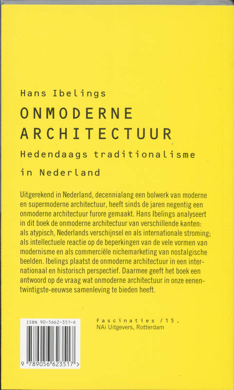 Achterkant van Onmoderne architectuur