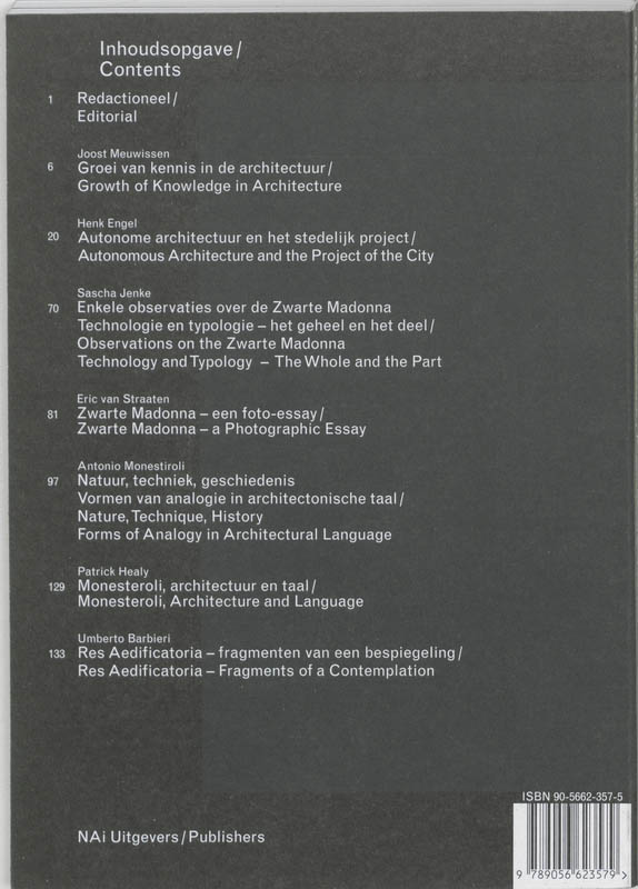 Achterkant van 62 Autonome architectuur en het stedelijk project