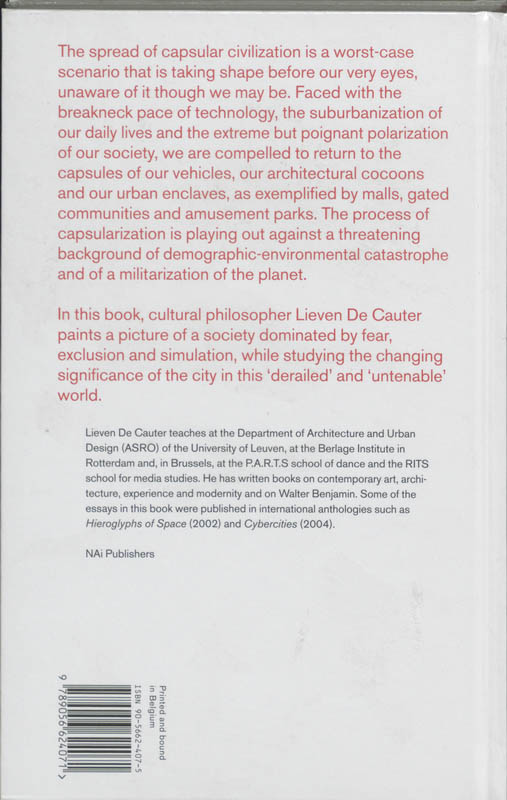Achterkant van 3 The Capsular Civilization