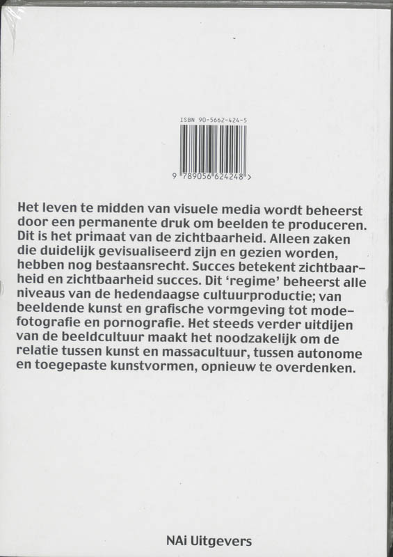 Achterkant van Het primaat van de zichtbaarheid