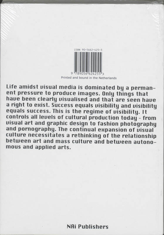 Achterkant van The Regime of Visibility