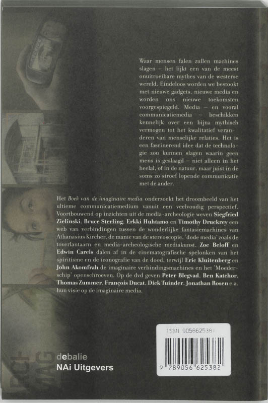 Achterkant van Het boek van de imaginaire media