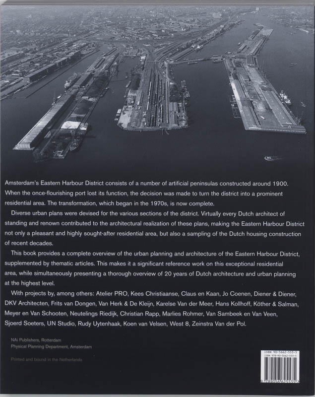Achterkant van Eastern Harbour District Amsterdam