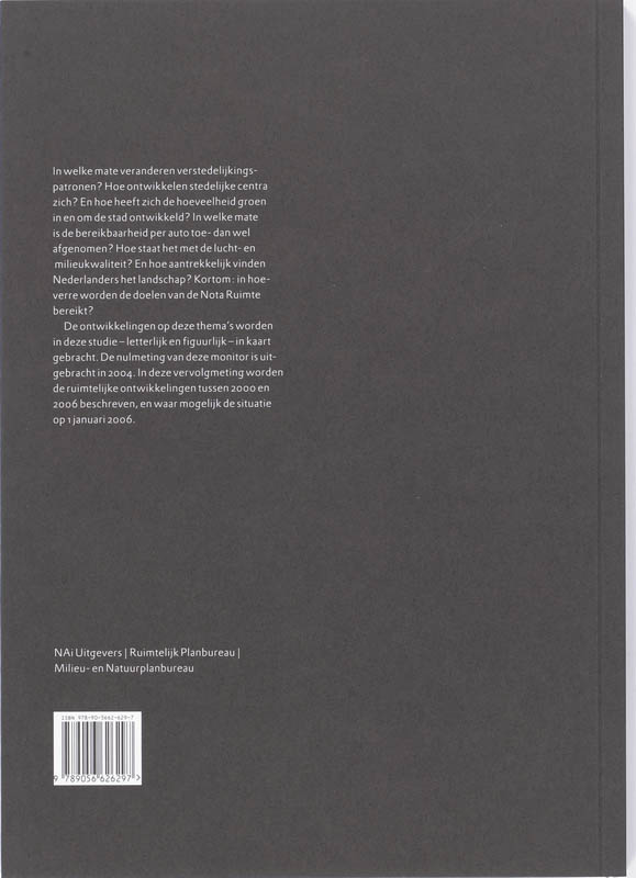 Achterkant van Monitor Nota Ruimte