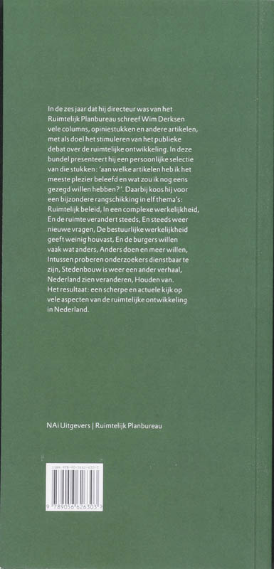 Achterkant van Ruimte voor debat