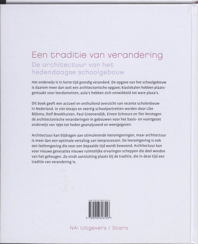 Achterkant van Een traditie van verandering