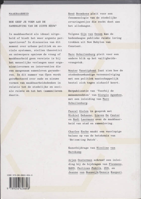 Achterkant van 15 Maakbaarheid