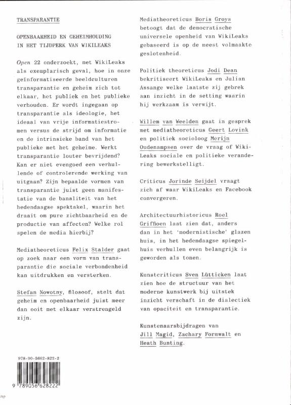Achterkant van 22 Transparantie