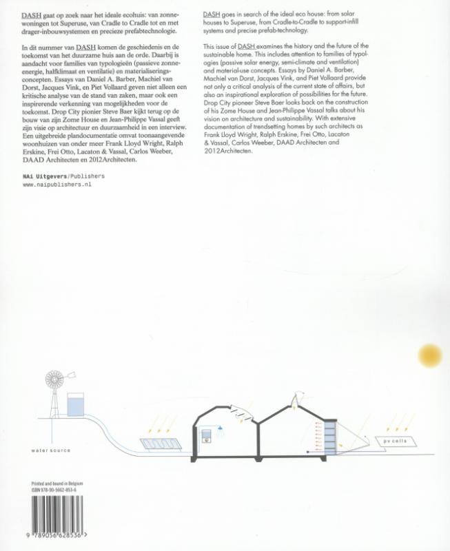 Achterkant van DASH: Het eco-huis/The Eco-house