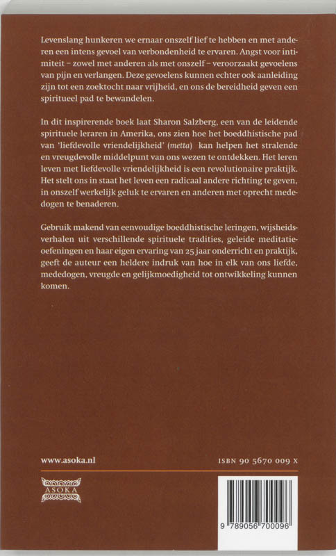 Achterkant van Liefdevolle vriendelijkheid