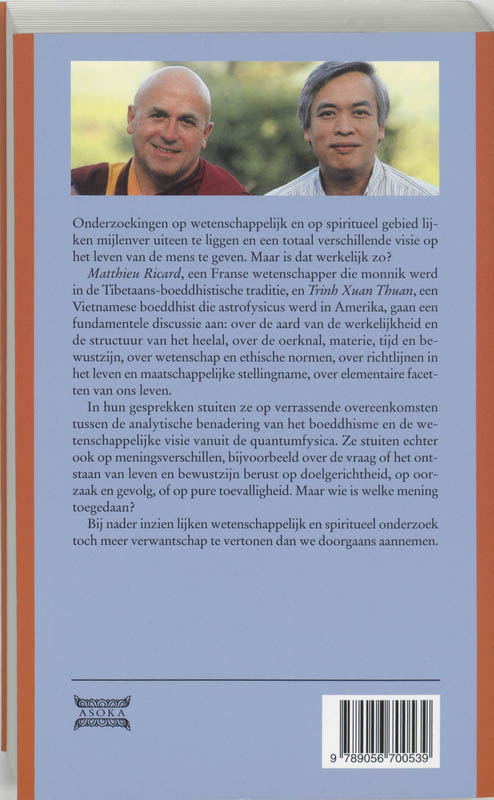 Achterkant van Oneindig dichtbij