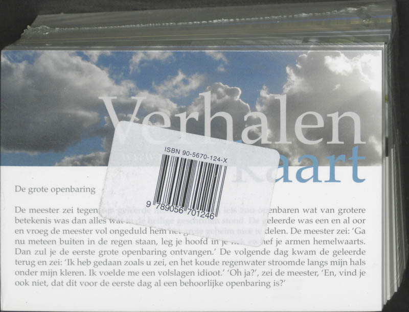 Achterkant van Verhalenkaart navulling