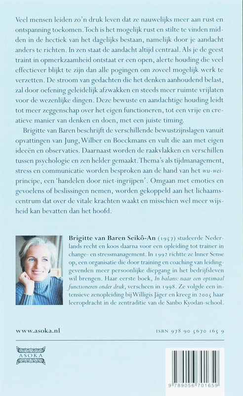 Achterkant van De smaak van zen