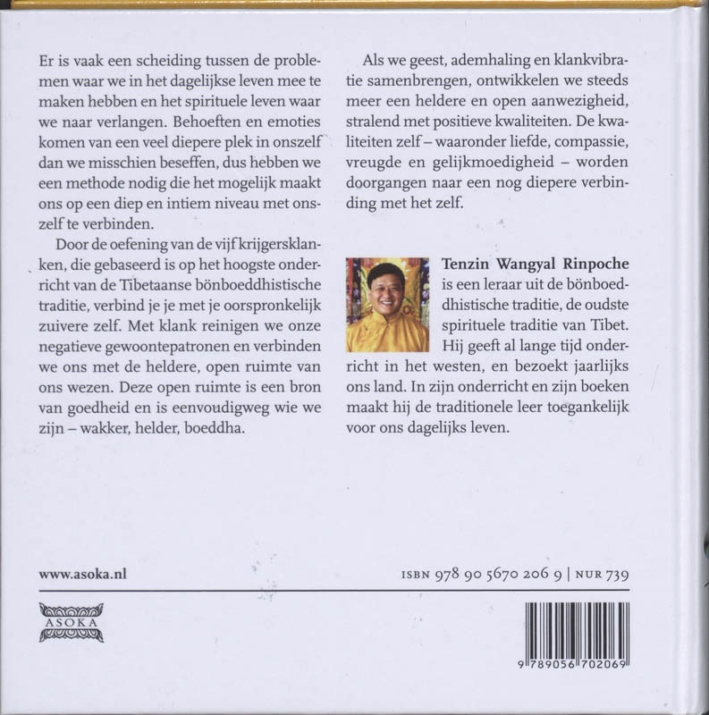 Achterkant van Helende Tibetaanse klanken