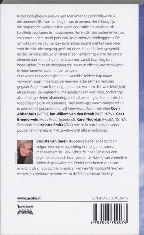 Achterkant van Sprankelende stilte