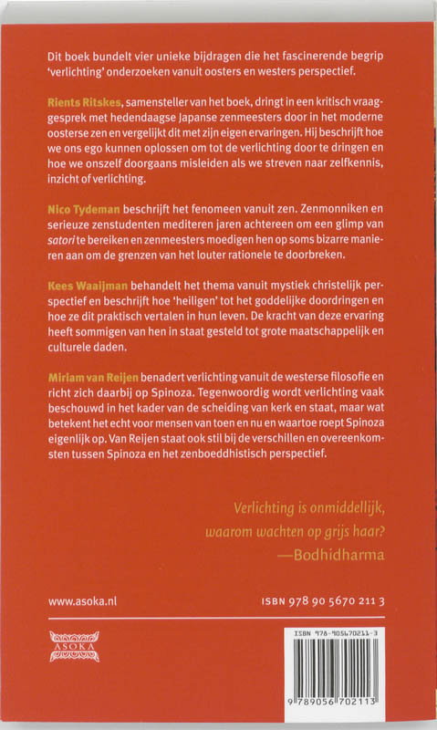 Achterkant van Wat is verlichting?