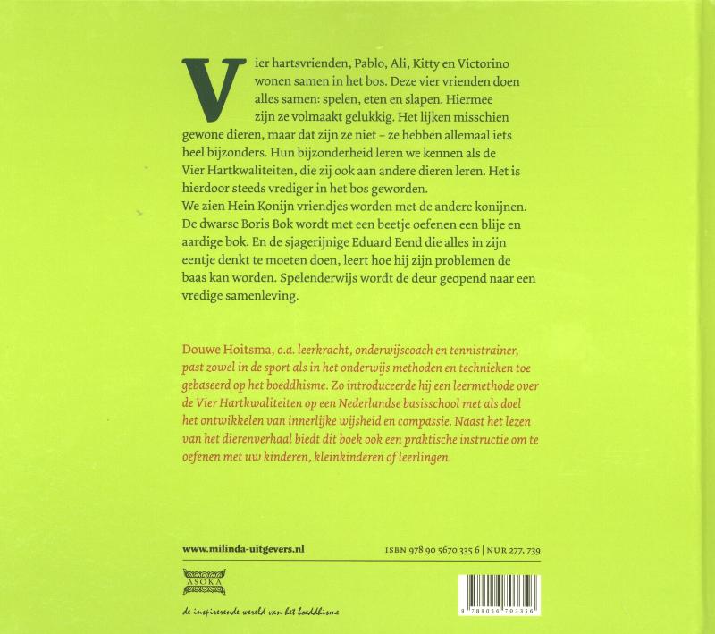 Achterkant van Vier hartsvrienden