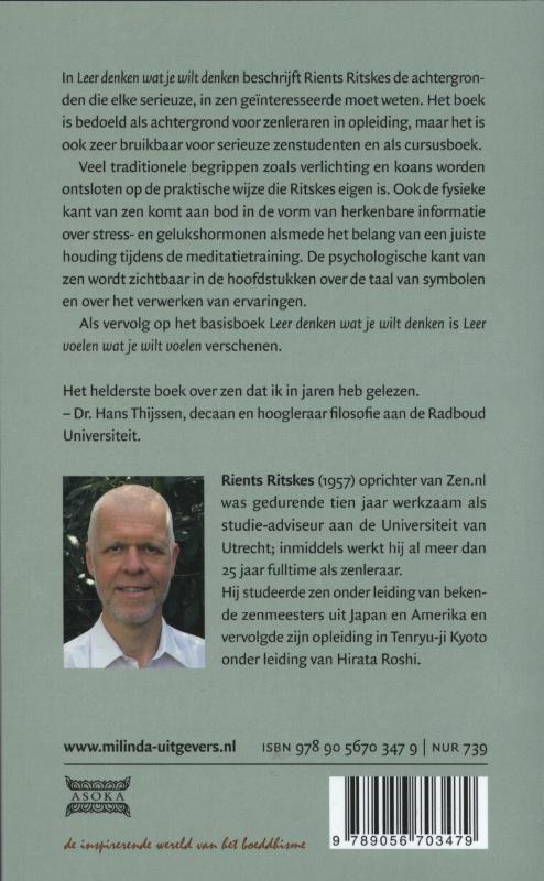 Achterkant van Leer denken wat je wilt denken