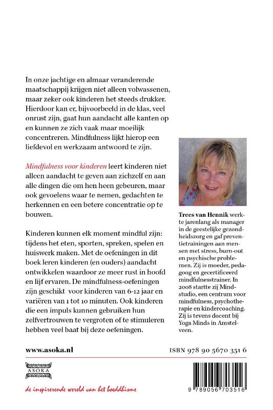 Achterkant van Mindfulness voor kinderen