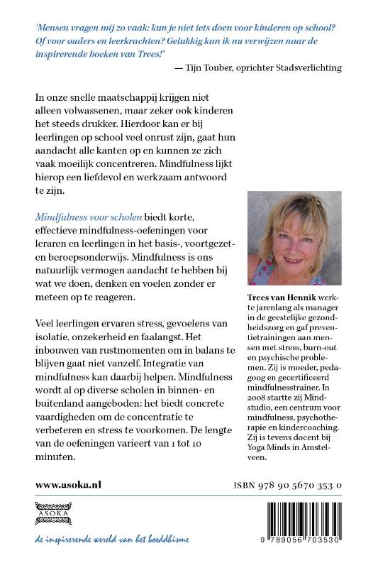 Achterkant van Mindfulness voor scholen