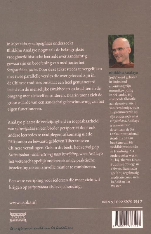 Achterkant van Meer zicht op satipatthana