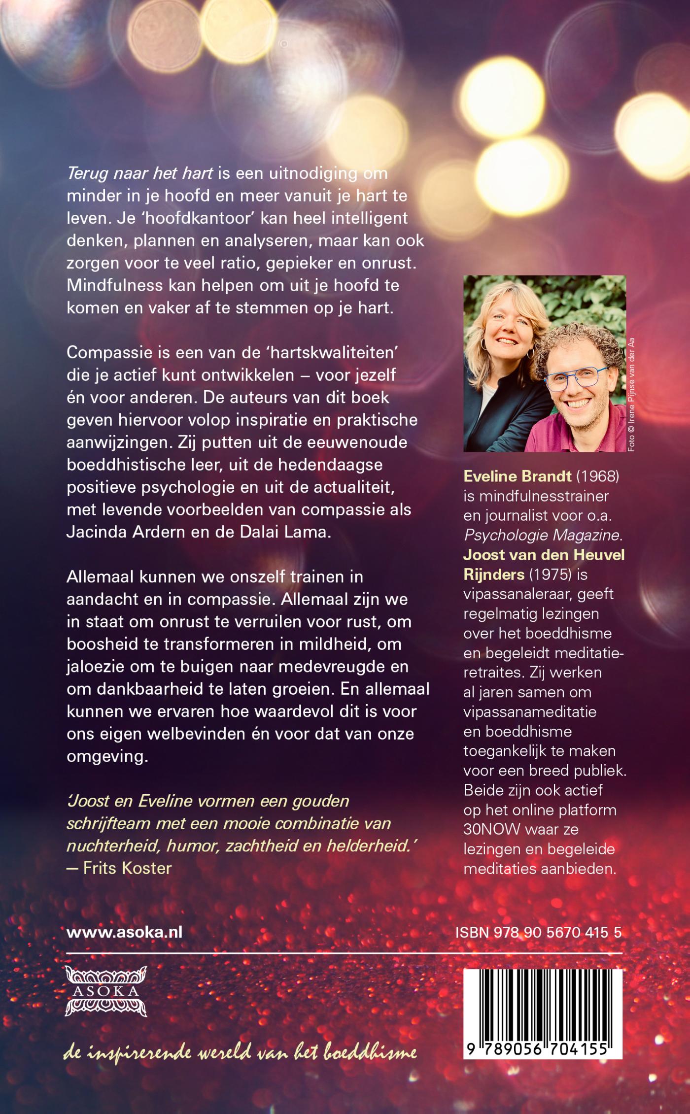Achterkant van Terug naar het hart