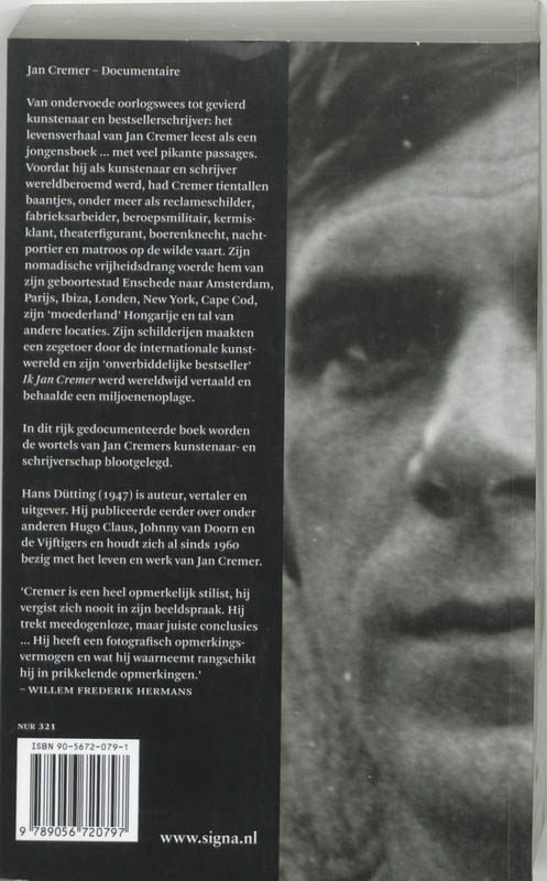 Achterkant van Jan Cremer - Documentaire