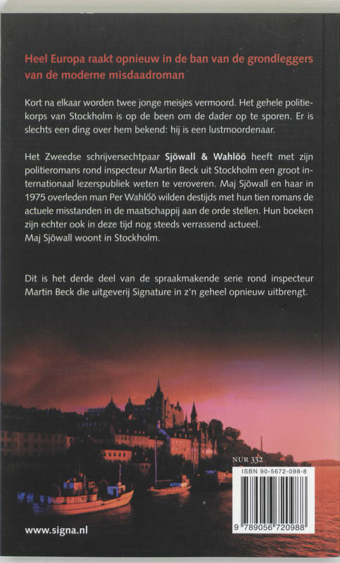 Achterkant van De man op het balkon
