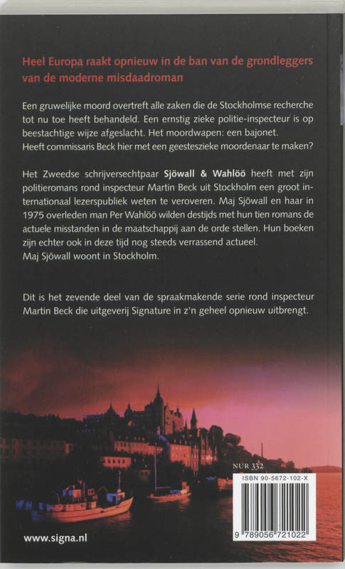 Achterkant van De verschrikkelijke man uit Saffle