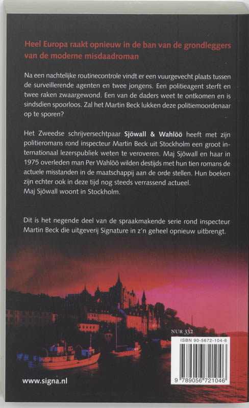 Achterkant van De politiemoordenaar