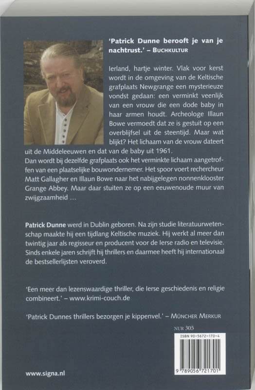 Achterkant van Keltisch graf