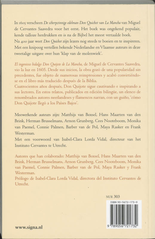 Achterkant van Ned-Spaans
