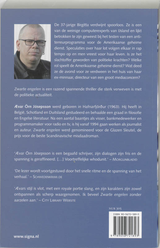 Achterkant van Zwarte engelen