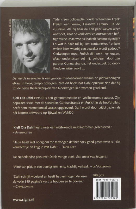 Achterkant van De vierde overvaller